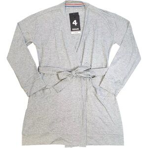 4 Laps Athletic Bathrobe Women’s Size Medium Gray